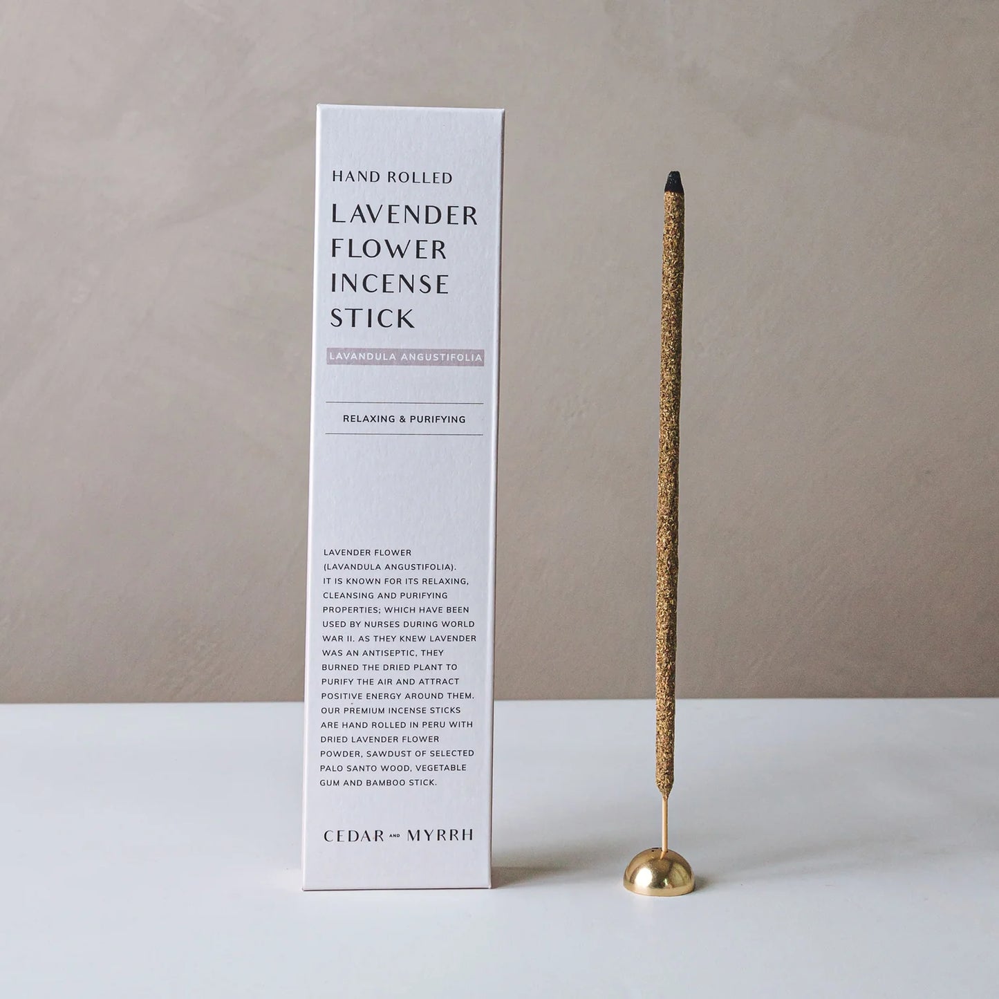 Cedar and Myrrh | Lavender Incense Sticks