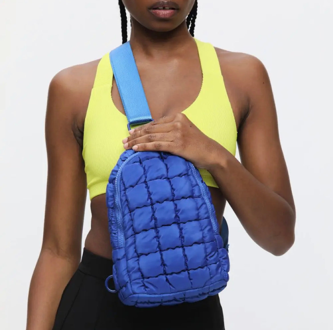 Sol and Selene Rejuvenate Quilted Bag in Royal Blue