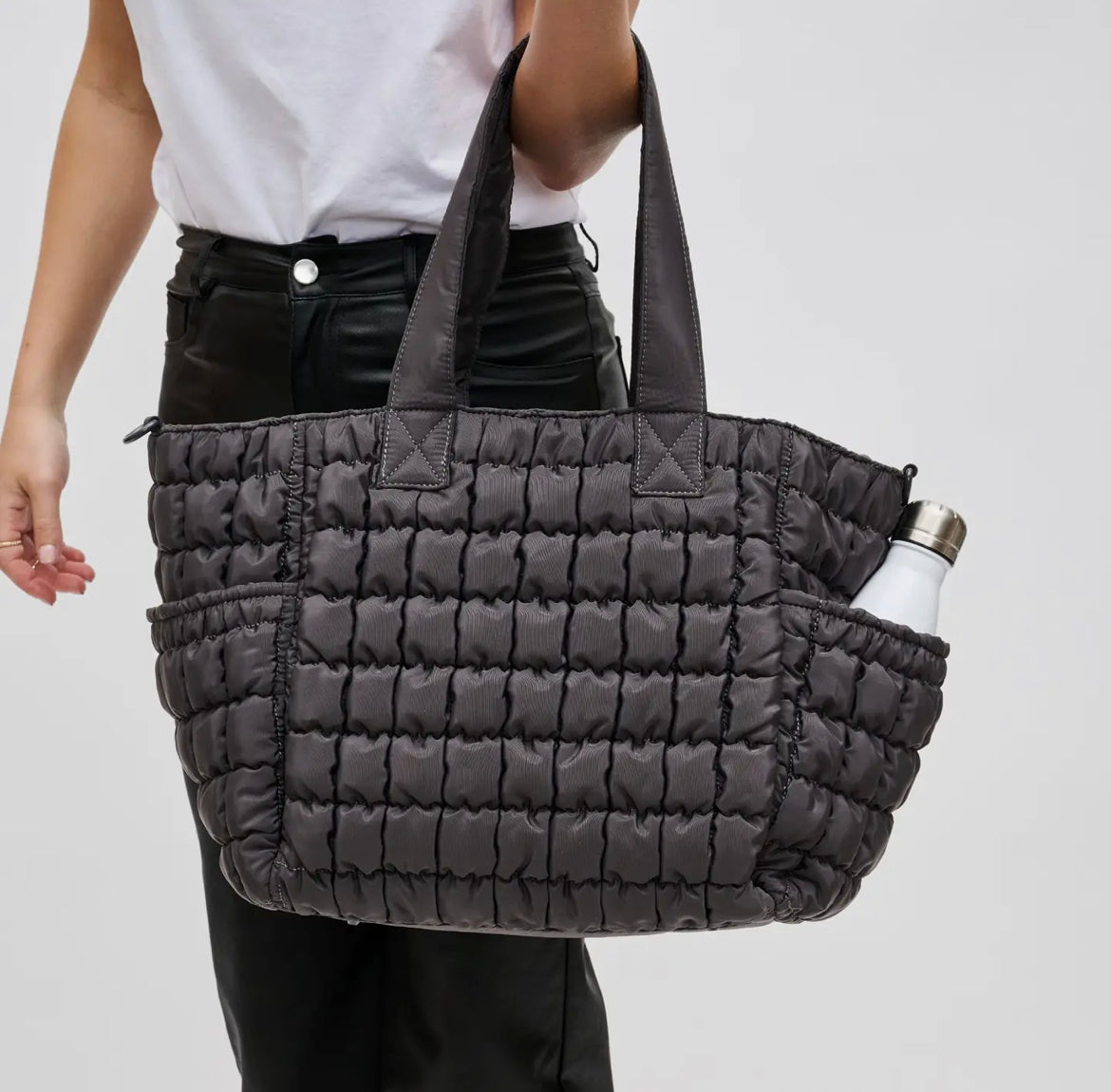 Sol and Selene Dreamer Quilted Bag in Carbon