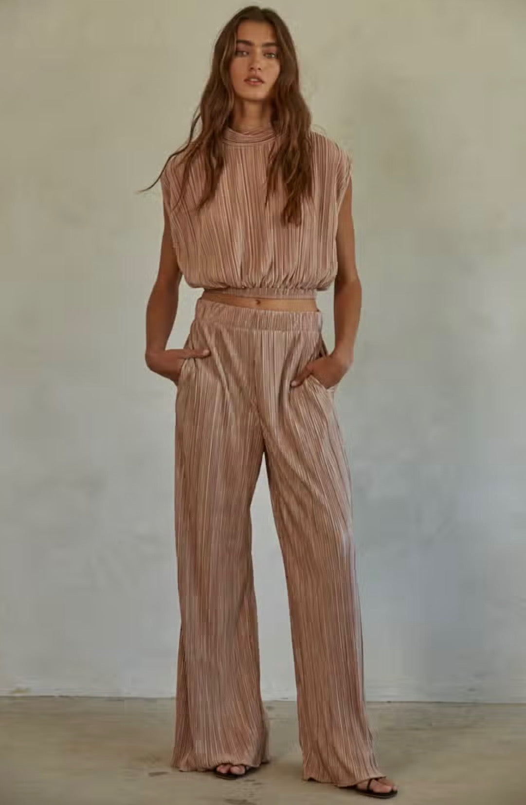 By Together Chantal Pants Rose Gold