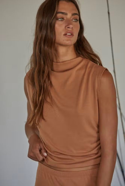 By Together London Knit Top Camel
