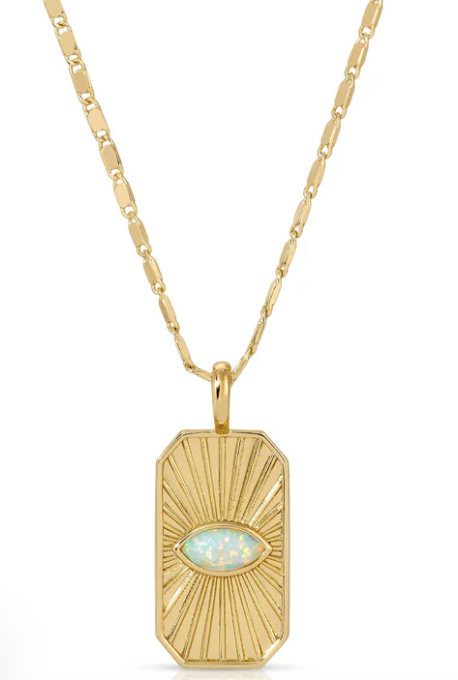 Elizabeth Stone Radiant Eye Pendant - Opal