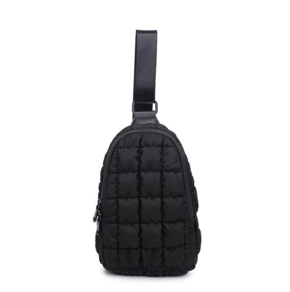 Sol and Selene Rejuvenate Quilted Nylon Bag in Black