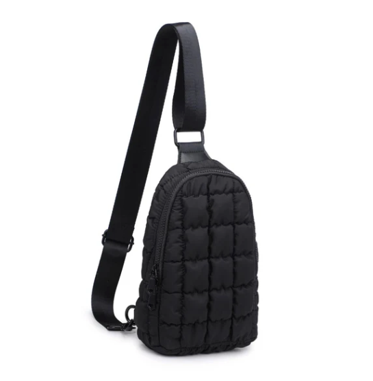 Sol and Selene Rejuvenate Quilted Nylon Bag in Black