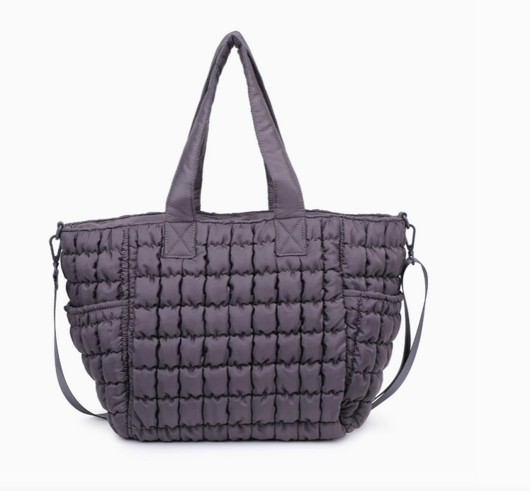 Sol and Selene Dreamer Quilted Bag in Carbon