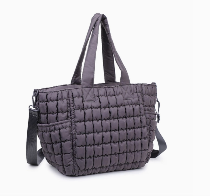 Sol and Selene Dreamer Quilted Bag in Carbon